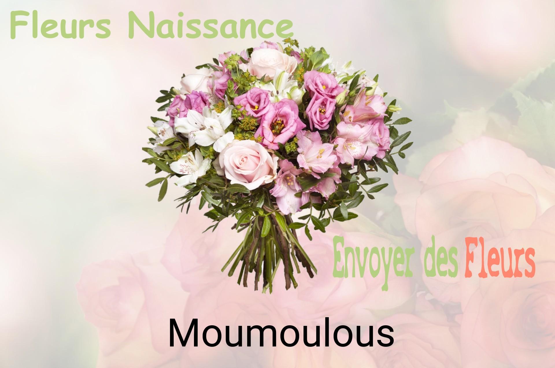 Bouquet de fleurs de naissance livré à Moumoulous